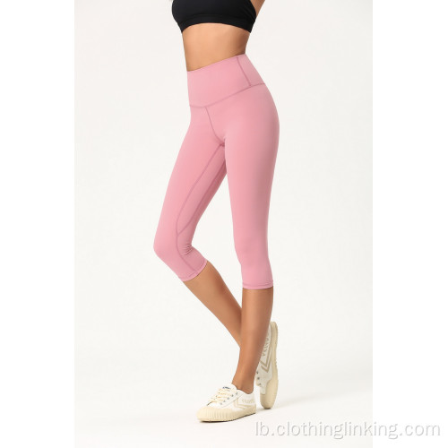 3/4 Längt High Waist Yoga Hosen